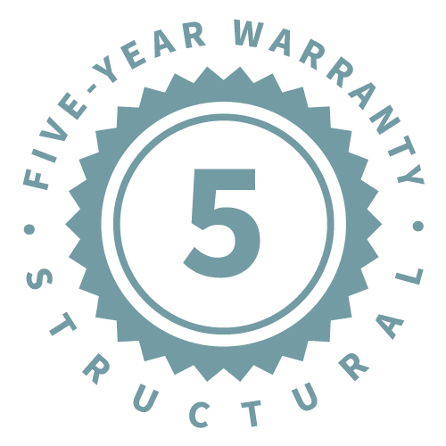 5-Year Structural Warranty
